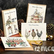 Detailed information about the product 12Pcs Christmas Countdown Gift Card Set, Unique And Interesting Christmas Card In Separate Envelope