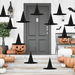 12pcs Halloween Black Witch Hats Costume Accessory Decorations,Thickened Hanging Wizard Hats Bulk with Hanging Rope,Floating Front Porch Yard Indoor Outdoor Hocus Pocus Decor. Available at Crazy Sales for $19.99