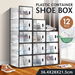 12PCS Shoe Box Sneaker Storage Display Case Clear Plastic Boxes Organiser Stackable Extra Large. Available at Crazy Sales for $54.97