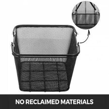 12PCS Shopping Baskets with Handles Black Metal Shopping Basket Portable Wire Shopping Basket Black Wire Mesh shopping Basket Set for Stores Shopping