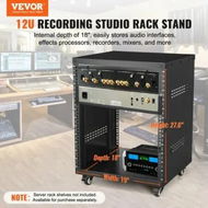 Detailed information about the product 12U AV Rack Stand 226.8 kg Capacity Network Stereo Recording Studio Rack