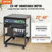 12U Open Frame Server Rack 15''-40'' Adjustable Depth Free Standing or Wall Mount Network Server Rack 4 Post AV Rack with Casters Holds All Your Networking. Available at Crazy Sales for $179.95