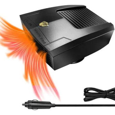 12V 150W Car Heater, 2 in 1 Fast Heating Defrost Defogger