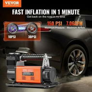 Detailed information about the product 12V Heavy Duty Portable Air Compressor Car Tire Inflator 7.06CFM 150PSI