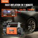 12V Heavy Duty Portable Air Compressor Car Tire Inflator 7.06CFM 150PSI. Available at Crazy Sales for $239.95