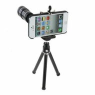 Detailed information about the product 12x Zoom Telescope Camera Lens Kit + Tripod + Case For Apple IPhone 5 5S.