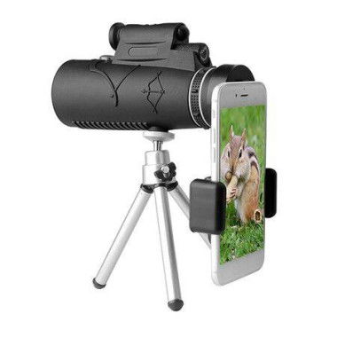 12x40 Monocular BAK4 Prism Night Vision Monocular Telescope With Holder Tripod For Wildlife Watching Camping.