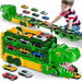 13 in 1 Dinos Race Track Toys Foldable Track Transport Dino Truck with 12 Diecast Cars, Carrier Truck Toy Birthday Gifts Toys for Boys 3-4 Years,Green. Available at Crazy Sales for $29.99