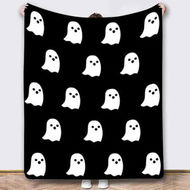 Detailed information about the product 130*150Cm Halloween Blanket Halloween Throw Blanket Flannel Lightweight Soft Plush Fuzzy Blankets For Bed Sofa Couch Car Travel Pet