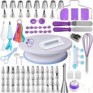 Detailed information about the product 137pcs Cake Decorating Kit with Cake Turntable for Decorating,Pastry Piping Bag,Russian Piping Tips Baking Tools,Cake Baking Supplies for Beginners