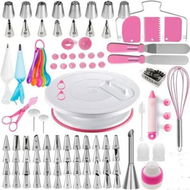 Detailed information about the product 137pcs Cake Decorating Kit with Cake Turntable for Decorating,Pastry Piping Bag,Russian Piping Tips Baking Tools,Cake Baking Supplies for Beginners