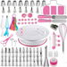 137pcs Cake Decorating Kit with Cake Turntable for Decorating,Pastry Piping Bag,Russian Piping Tips Baking Tools,Cake Baking Supplies for Beginners. Available at Crazy Sales for $29.99