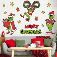Detailed information about the product 13Pcs Grinch Christmas Home Decor,Christmas Grinch Stickers,Indoor Outdoor Christmas Decorations For Home,Wall,Window,Garage Door