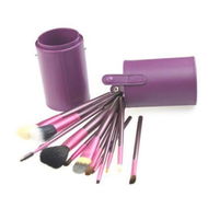 Detailed information about the product 13pcs Professional Makeup Brush Set Cosmetic Brush Kit Makeup Tool With Cup Holder Case Purple