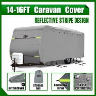 Detailed information about the product 14-16ft Waterproof UV 4 Layer Caravan Cover w/Hitch Cover