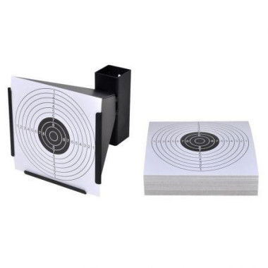 14 Cm Funnel Target Holder Pellet Trap + 100 Paper Targets.