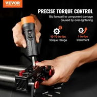 Detailed information about the product 1/4' Drive Torque Screwdriver Wrench Set | 10-70 in-lbs Torque Adjustment Range | 1 in-lb Increment Torque Screwdriver | Driver Bits Set with View Window, 12 Bits & Case, Magnetic Function