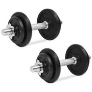 Detailed information about the product 14 Piece Dumbbell Set 20 Kg Cast Iron