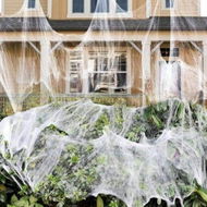 Detailed information about the product 1400 sqft Halloween Spider Webs Decorations with 150 Extra Fake Spiders,Super Stretchy Cobwebs for Halloween decor Indoor and Outdoor