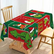 Detailed information about the product 140Ã—220CM Christmas Tablecloth Merry Xmas Winter Holiday Party Decoration Rectangular Kitchen Dining Room Home Decor