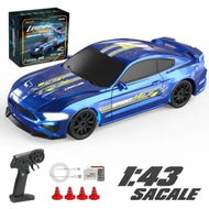 Detailed information about the product 1:43 Scale Mini RC Drift Car with Gyro Full Proportional RTR 2.4Ghz Remote Control with RGB Lights, Blue