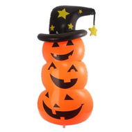 Detailed information about the product 145cm Pumpkin Man PVC Inflatable Halloween Tumbler Ideal For Halloween Decorations And Holiday Parties