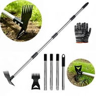 Detailed information about the product 148CM Weed Puller Tool with Handle,Weed Remover Tool,Heavy Duty 2 in 1 Manual Weed Rake Garden Hoe,Gardening Weeder Tools for Yard,Lawn,Patio,Garden