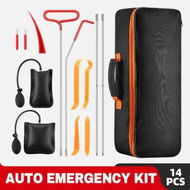 Detailed information about the product 14pcs Automotive Toolkit Auto Emergency Toolbox Unlock Car Door Window Opening Roadside Safety Aid Truck Air Wedge Pump Bag