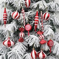 Detailed information about the product 14pcs Christmas Candy Cane Ornaments Candy Xmas Tree Hanging Decors Ornament Combination Accessories Christmas Boots Gift Box