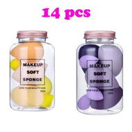 Detailed information about the product 14pcs Complexion Sponge Makeup Blender Beauty Sponge Eggs For Touch Ups Beauty Foundation Latex Free Liquid Foundation Powder Color Random Send