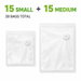 15 Pack Food Vacuum Storage Bags With Air Valve Small Medium Reusable Pet Kibble Treat Meat Freezer Fridge Organisation Kitchen Transparent. Available at Crazy Sales for $39.99