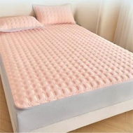 Detailed information about the product 150*200cm 3p Set Thickend Latex Wrap Around Bedding Mat Summer Cool Silky Pillow Case Bean-shaped massage Breathable Antibacterial Foldable Washable