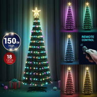 Detailed information about the product 150cm Christmas Tree With Light RGB LED Artificial Xmas Spruce Decor Holiday Ornament Indoor Remote Control 18 Lighting Modes