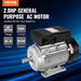 1.5KW Electric Motor 1400 rpm AC 220~240V 9.85A 90L B3 Frame Air Compressor Motor Single Phase 24mm Keyed Shaft CW/CCW Rotation. Available at Crazy Sales for $419.95