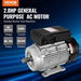 1.5KW Electric Motor 1400 rpm AC 220~240V 9.85A 90L B34 Frame Air Compressor Motor Single Phase 24mm Keyed Shaft CW/CCW Rotation. Available at Crazy Sales for $379.95