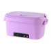 1.5L Cordless Electric Lunch Box, Rechargeable Portable Food Warmer with Auto Heating, Perfect for Office Outdoor Use (Purple). Available at Crazy Sales for $64.95