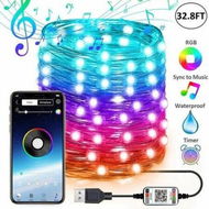 Detailed information about the product 15M Leaveforme String Light - High Brightness RGB ABS Bluetooth-compatible LED Fairy Lamp For Party Christmas