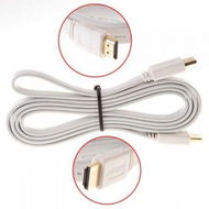 Detailed information about the product 1.5m/5ft 1080p 3D Flat HDMI Cable 1.4 For HDTV Xbox PS3.