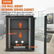 Detailed information about the product 15U Wall Mount Network Server Rack Cabinet Enclosure 457.2 mm Door Lock