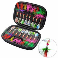 Detailed information about the product 16 PCS Spinner Baits Kit for Bass Trout Salmon, Freshwater Fishing Lures Set