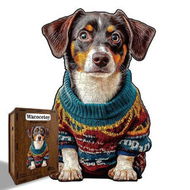 Detailed information about the product 160P Jigsaw Wooden Puzzle Dog Large Size Challenging Family Piggy bank Birthday Gift Christmas Present