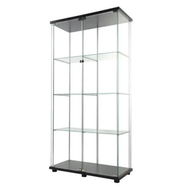 Detailed information about the product 164cm Glass Display Cabinet 2 Doors