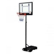 Detailed information about the product 1.65-2.1M Mobile Basketball Hoop Stand With Ring Backboard Stable Base Protective Sleeve On Pole.