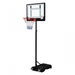 1.65-2.1M Mobile Basketball Hoop Stand With Ring Backboard Stable Base Protective Sleeve On Pole.. Available at Crazy Sales for $99.97