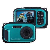 Detailed information about the product 16MP 2.7 inch LCD Waterproof Digital Video Camera Mini Camcorder DV Underwater Max 10M Diving 8X Digital Zooming Face Detection, Blue