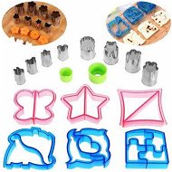 Detailed information about the product 16PCS Sandwich Cutters Set - 6 Bread Cutters With 8 Mini Vegetable Cutter Shapes Set For Kids