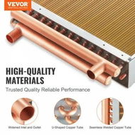 Detailed information about the product 16'x 16' Heat Exchanger Water to Air 3-Row 3/8' Copper Ports 193 Fins