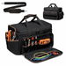 17 Inch Multi-Pocket Technician Tool Bag: Wide-Mouth Utility Organizer with Adjustable Shoulder Strap for Electrical HVAC Carpentry Professionals. Available at Crazy Sales for $29.99