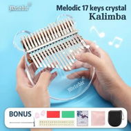 Detailed information about the product 17 Key Kalimba Thumb Piano Finger Mbira Kids Adults Instrument Bear Shaped Transparent