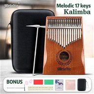 Detailed information about the product 17 Keys Kalimba Mahogany Wood Thumb Piano Finger Percussion With Tuning Hammer Melodic.